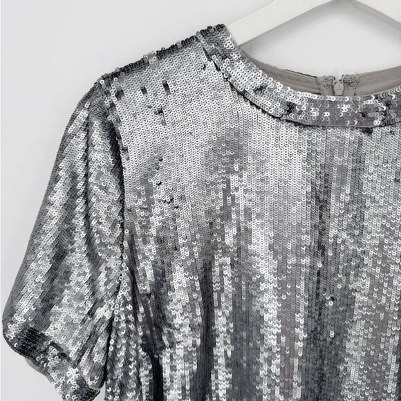 Lauren Ralph‎ Lauren Sequin Short Sleeve Shift Dress Size 14W NWT - Picture 5 of 9